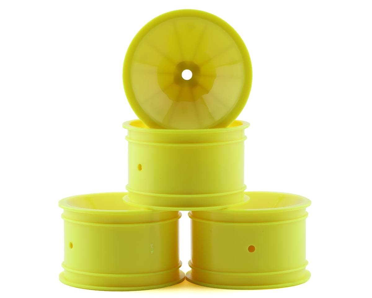JConcepts RC10 Mono 2.2 Rear Wheels (Yellow) (4) (+Offset)
