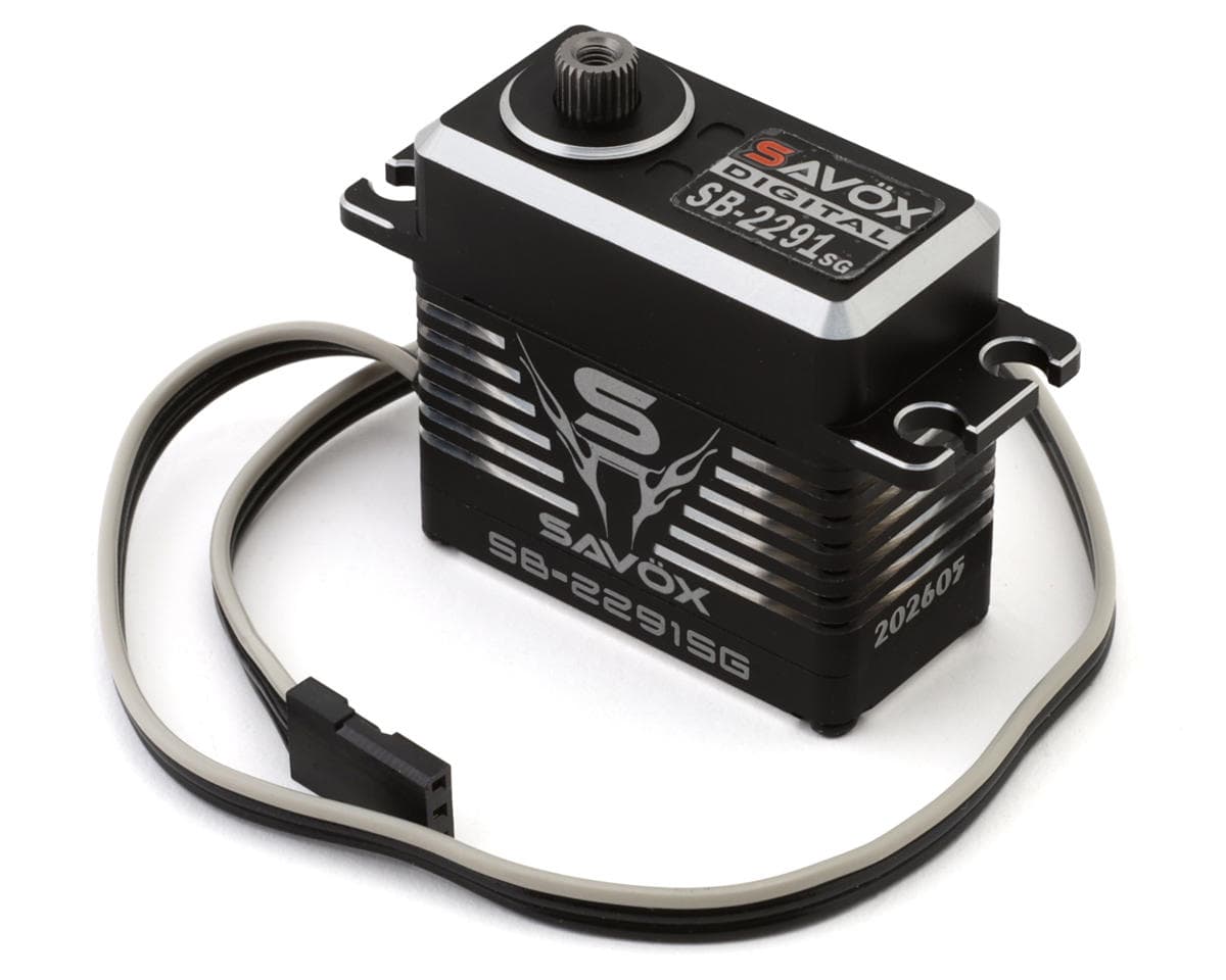 Savox SB-2291SG Aluminum "Monster Speed" Brushless Steel Gear Servo (HV) (Black Edition)