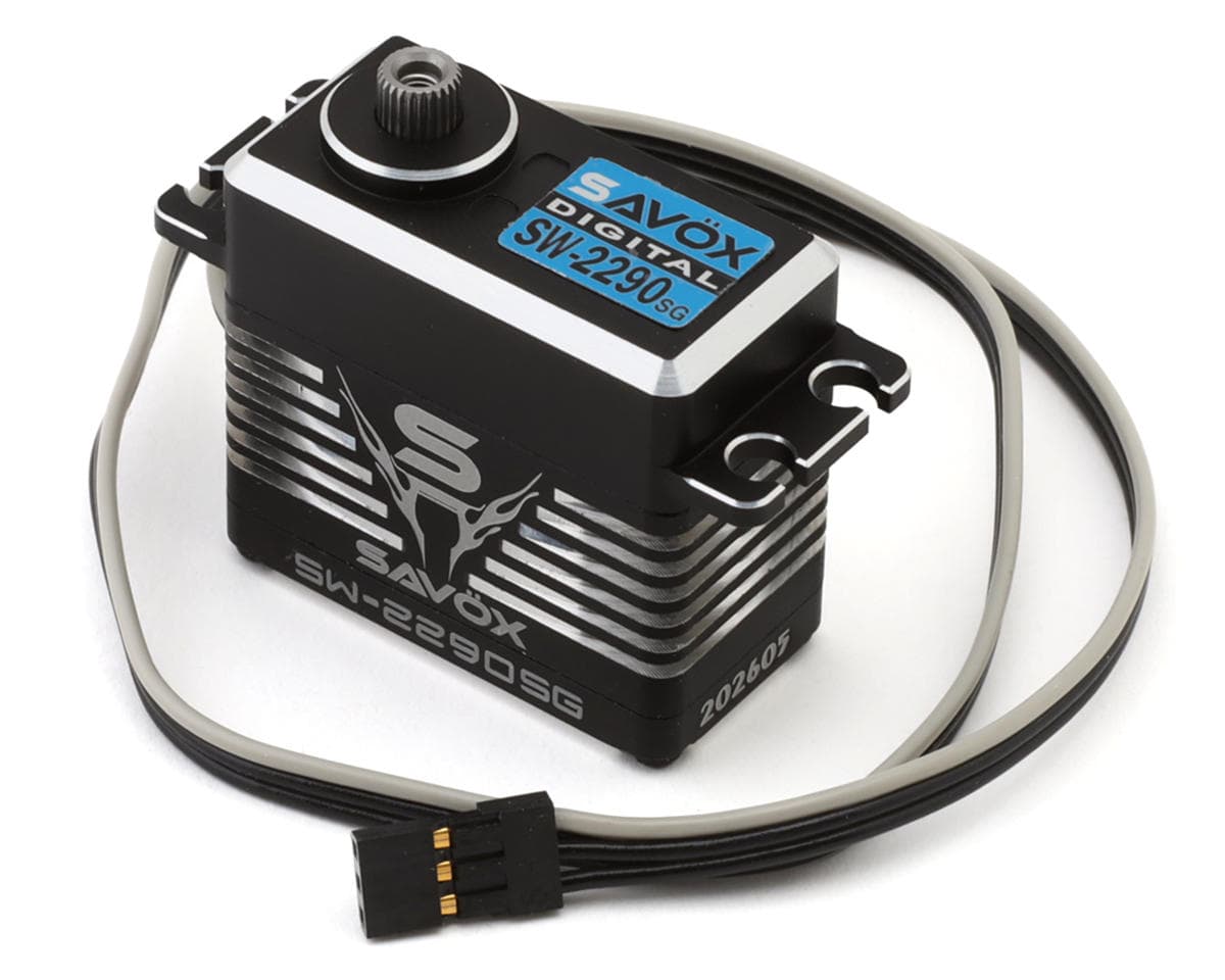 Savox SW-2290SG-BE Aluminum "Monster Torque" Waterproof Brushless Servo (HV) (Black Edition)