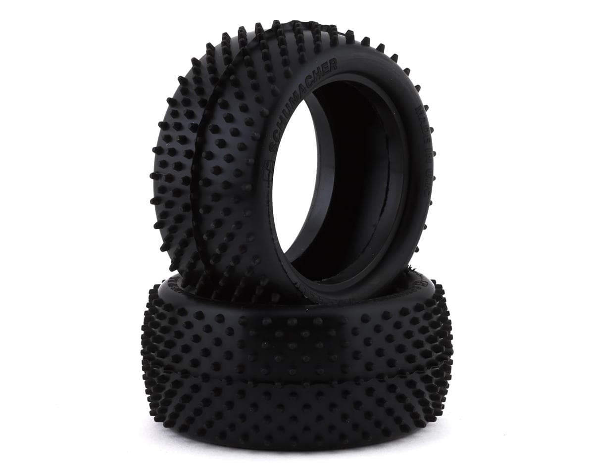 Schumacher Mezzo 1/10 Buggy Rear Carpet Tire (2) (Silver)