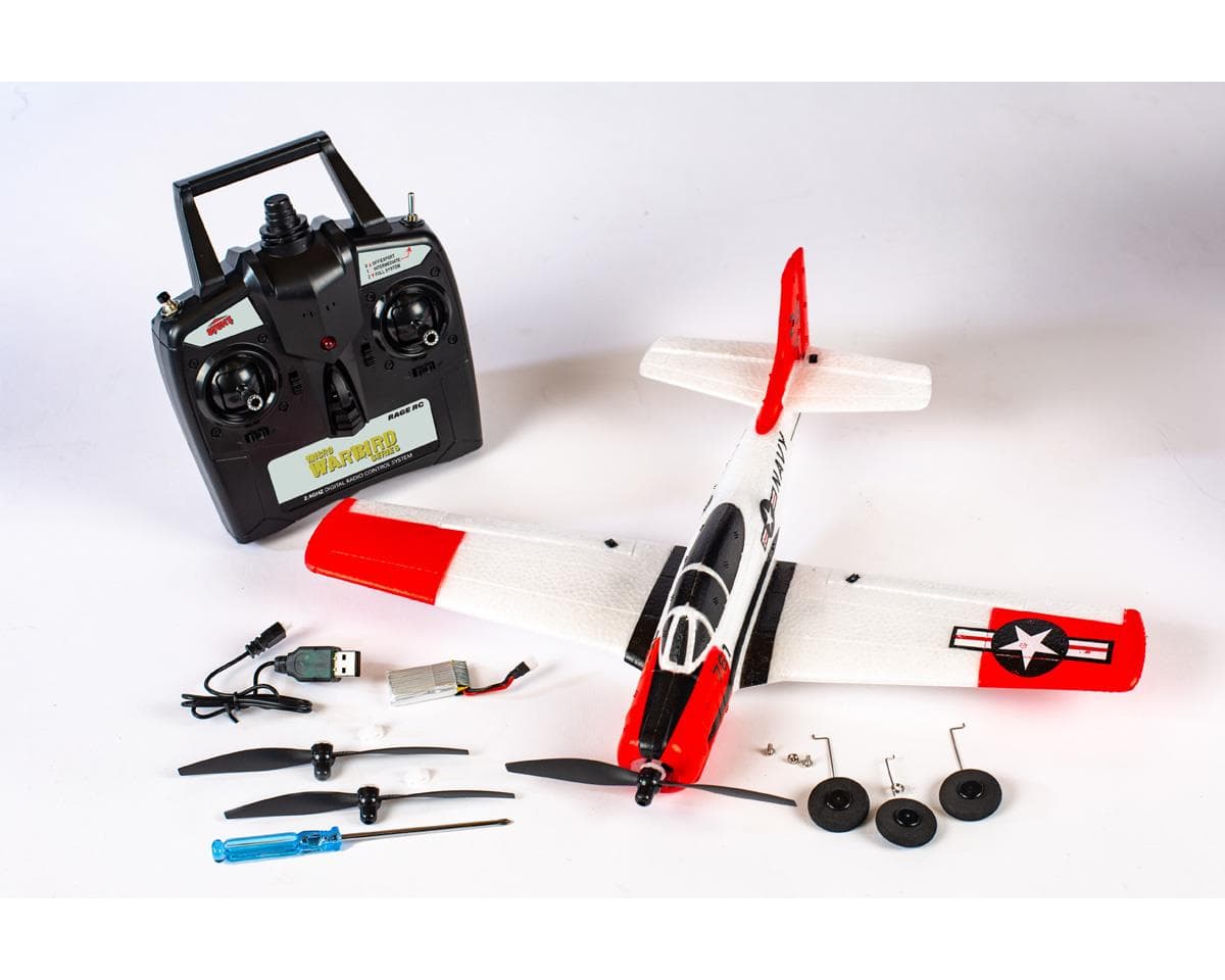 RAGE T-28 Micro Warbirds RTF Electric Airplane (400mm) w/Pass