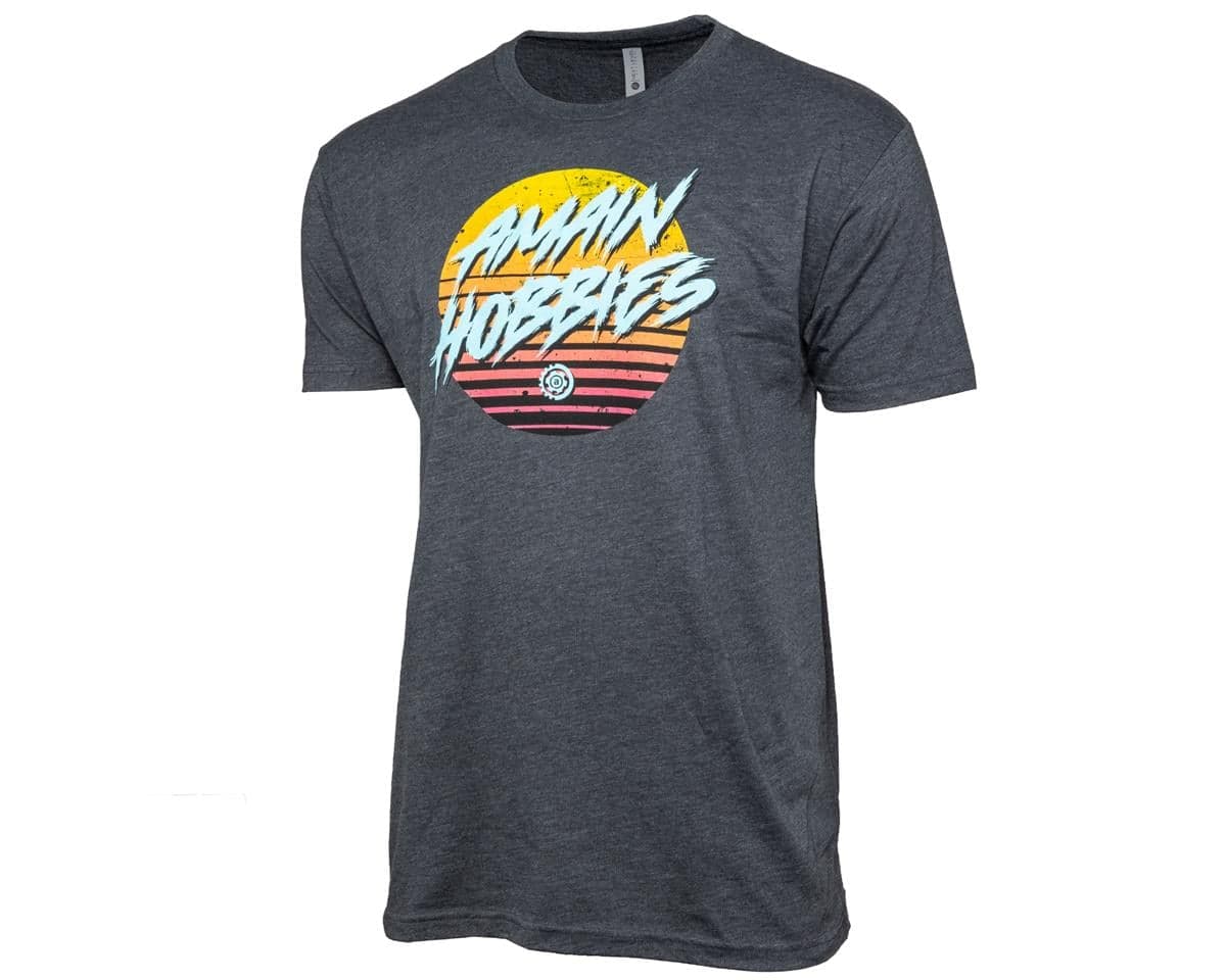 AMain Miami Vibes T-Shirt (Charcoal) (Youth L)
