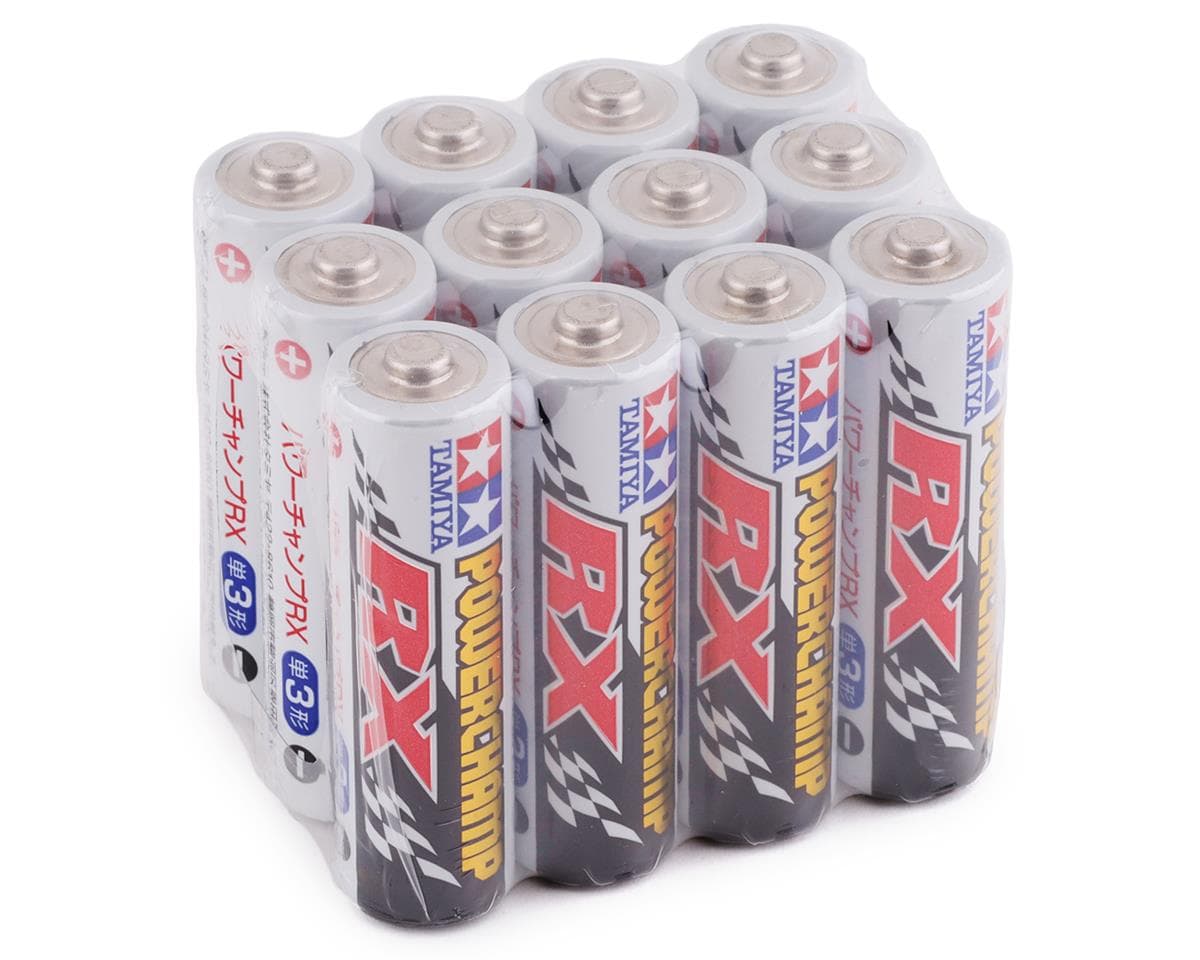 Tamiya AA Power Champ RX Alkaline Batteries (12)