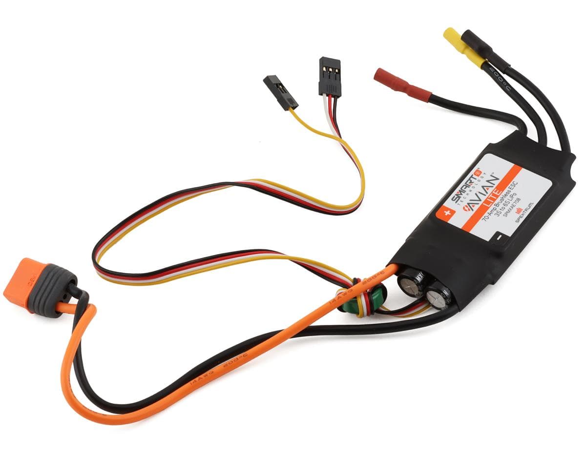 Spektrum RC Avian Lite 70 Amp Brushless Smart ESC w/IC3 Connector