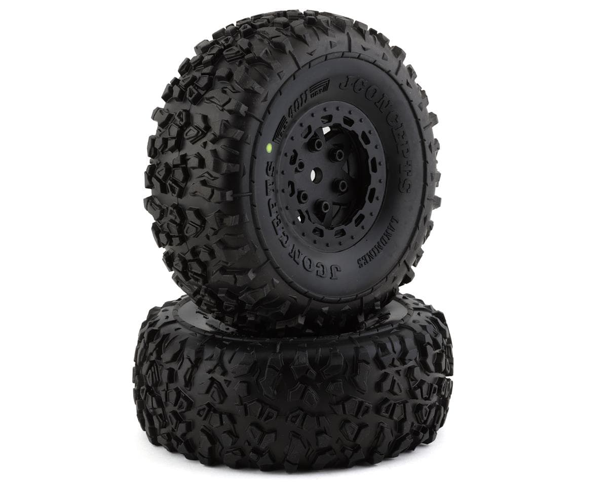 JConcepts Pre-Mounted Landmines Tires w/17mm Hex Tremor Wheels (Black) (2) (Yellow)