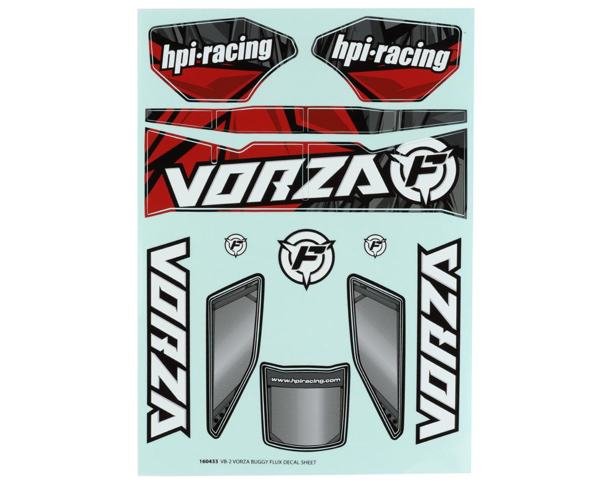 HPI Vorza Buggy Flux VB-2 Decal Sheet (Red)