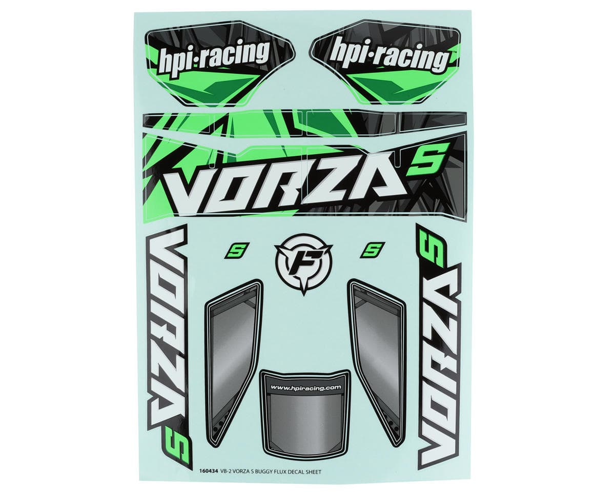 HPI Vorza S Buggy FluxVB-2  Decal Sheet (Green)