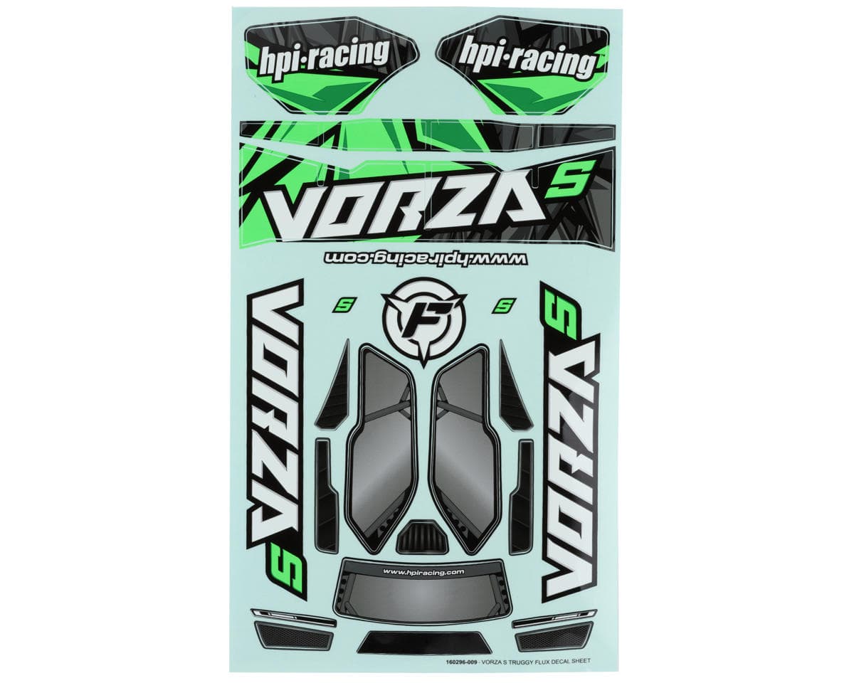 HPI Vorza S Truggy Flux VB-2 Decal Sheet (Green)