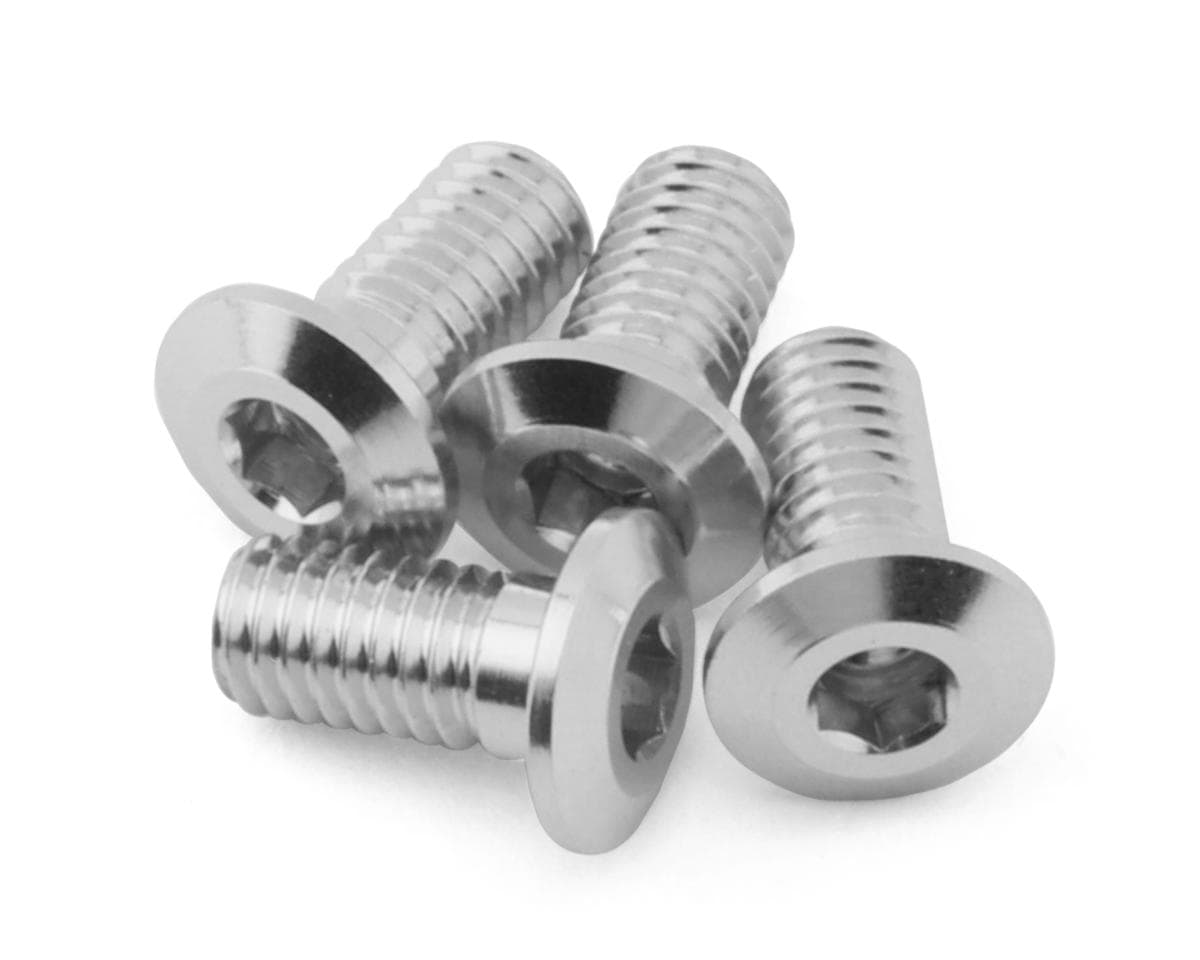 Yokomo 3x6mm Aluminum Low Profile Button Head Screw (4)
