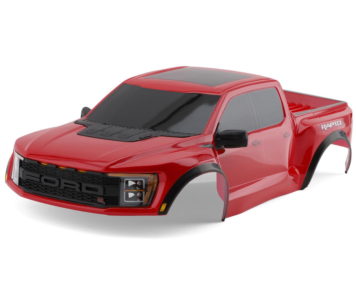 Traxxas Ford Raptor R 4x4 VXL 1/10 Pre-Painted Complete Body Set (Red) w/Clipless Mounting