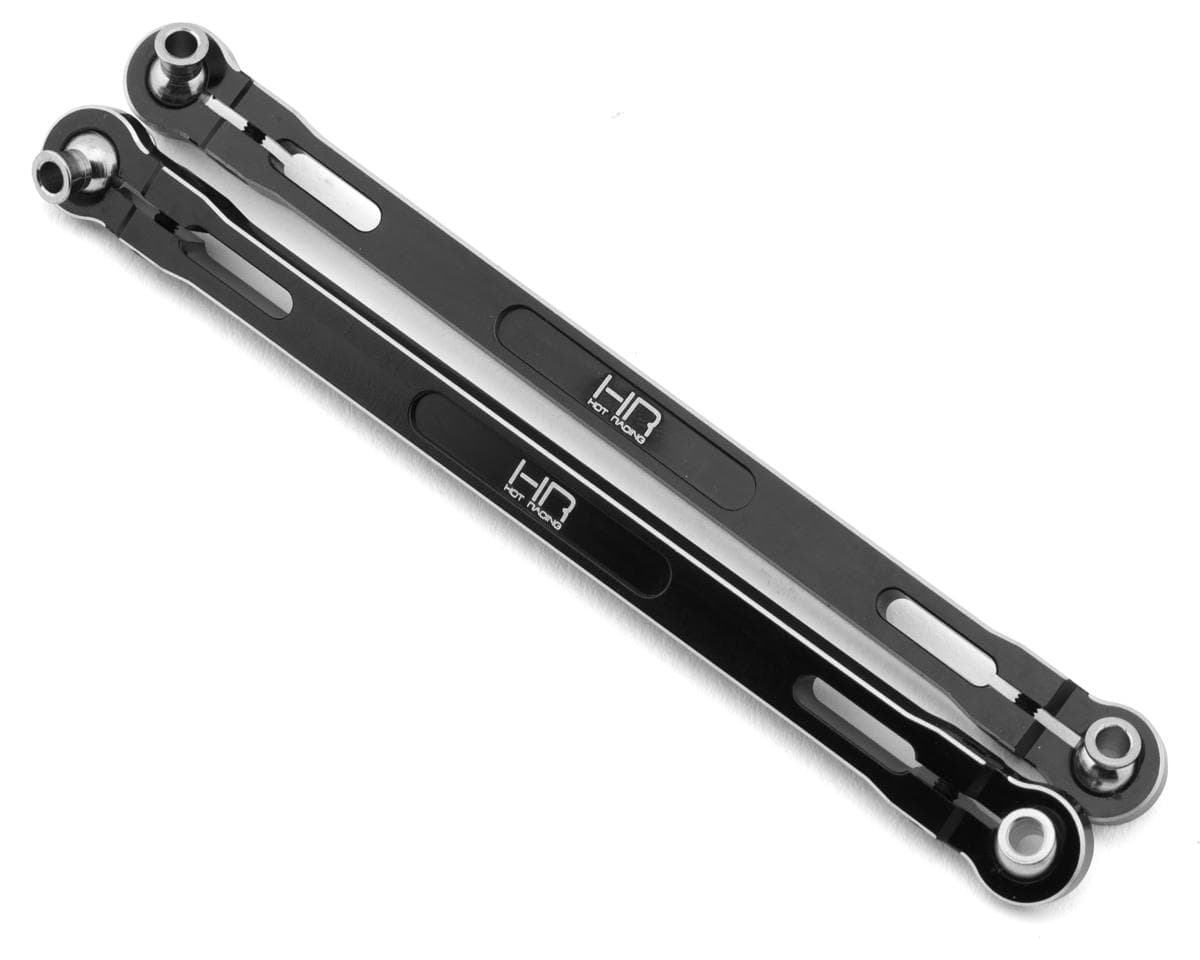 Hot Racing Aluminum Steering Toe Links for Wide Maxx (Black) (2)