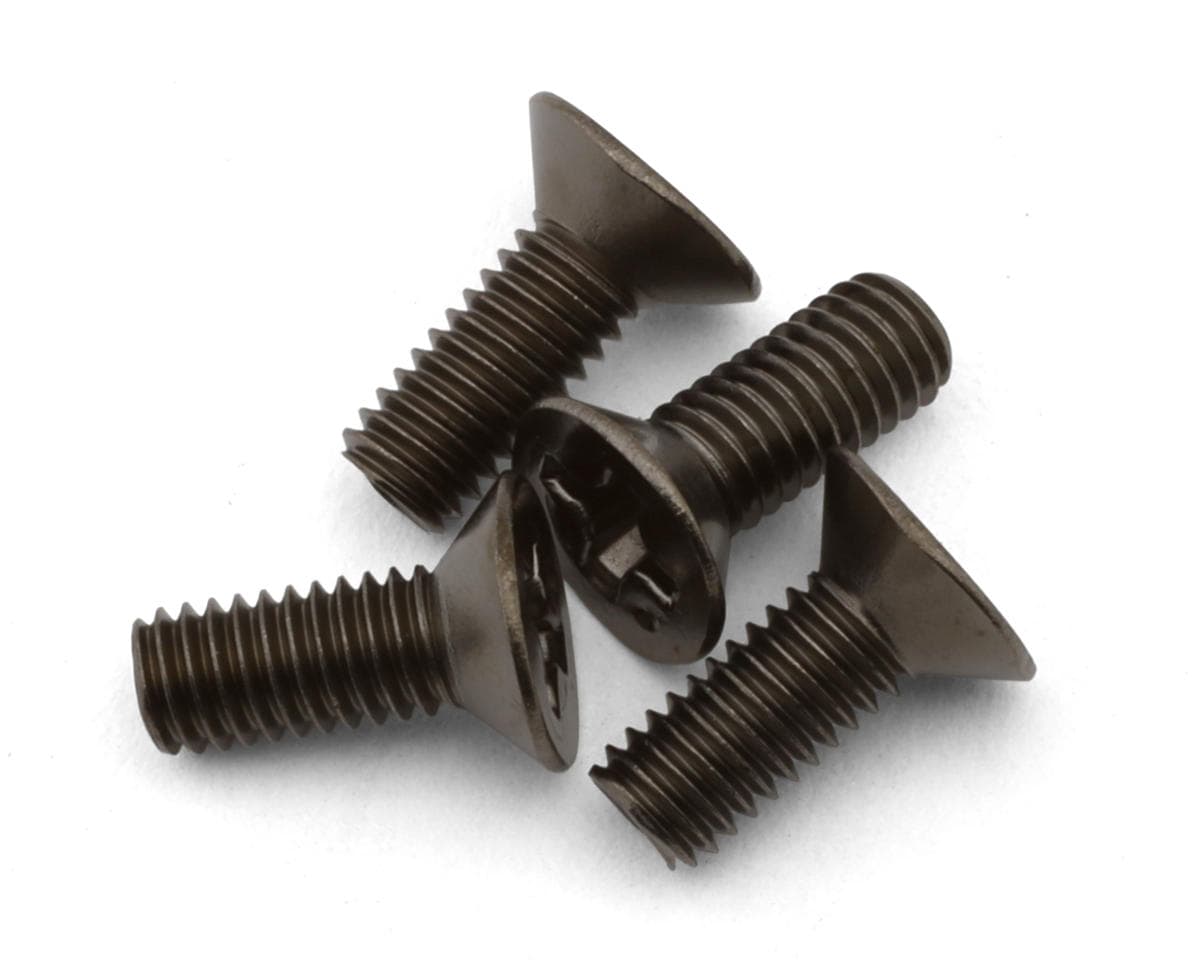 Tamiya 3x8mm Flat Head Philips Screws (4)