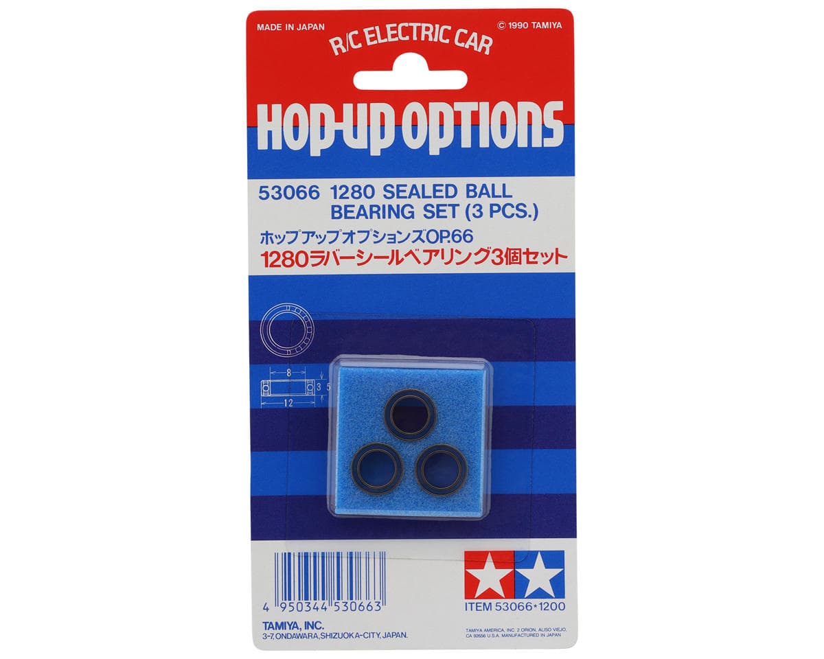 Tamiya 8x12x3.5mm Rubber Sealed Bearings (3)