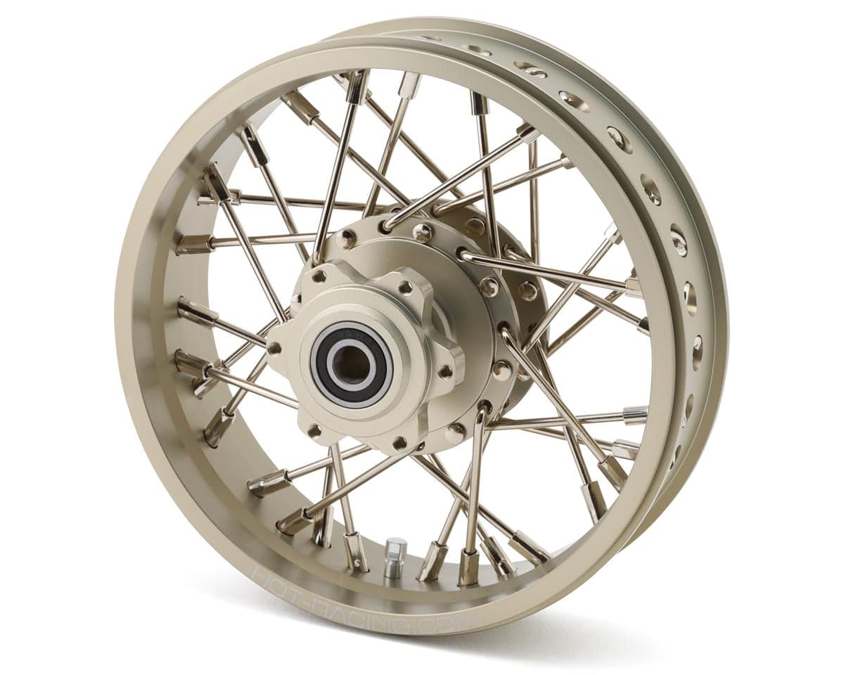 Hot Racing Losi Promoto-MX Aluminum Wire Spoke Rear Wheel (Silver)