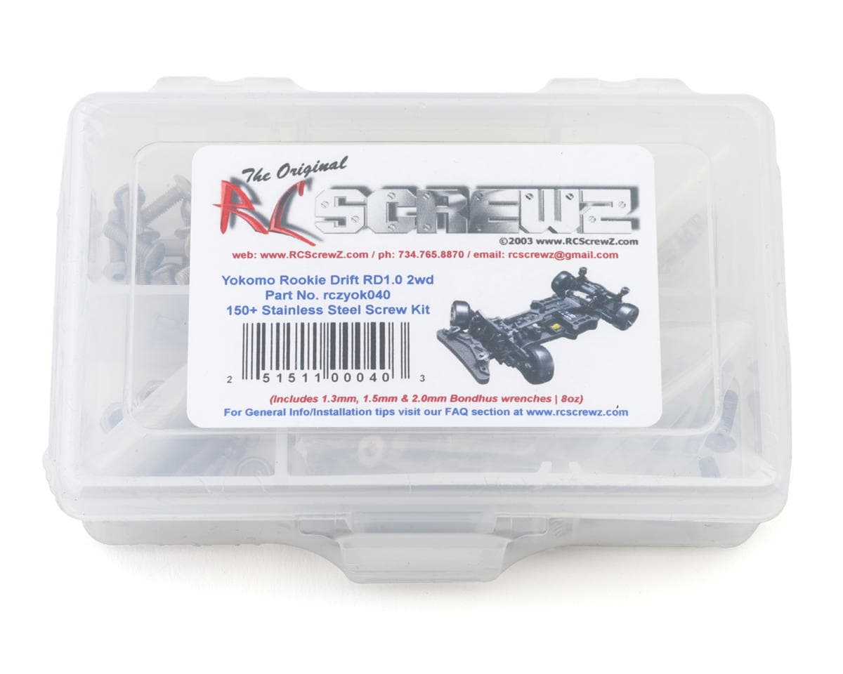 RC Screwz Yokomo Rookie Drift RD1.0 1/10 2WD Stainless Steel Screw Kit