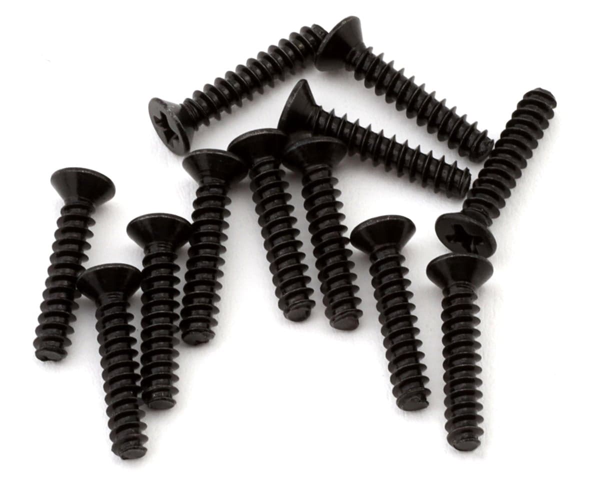 MJX HYPER GO 2.3x12x4mm Self Tapping Counter Sunk Screws (12)