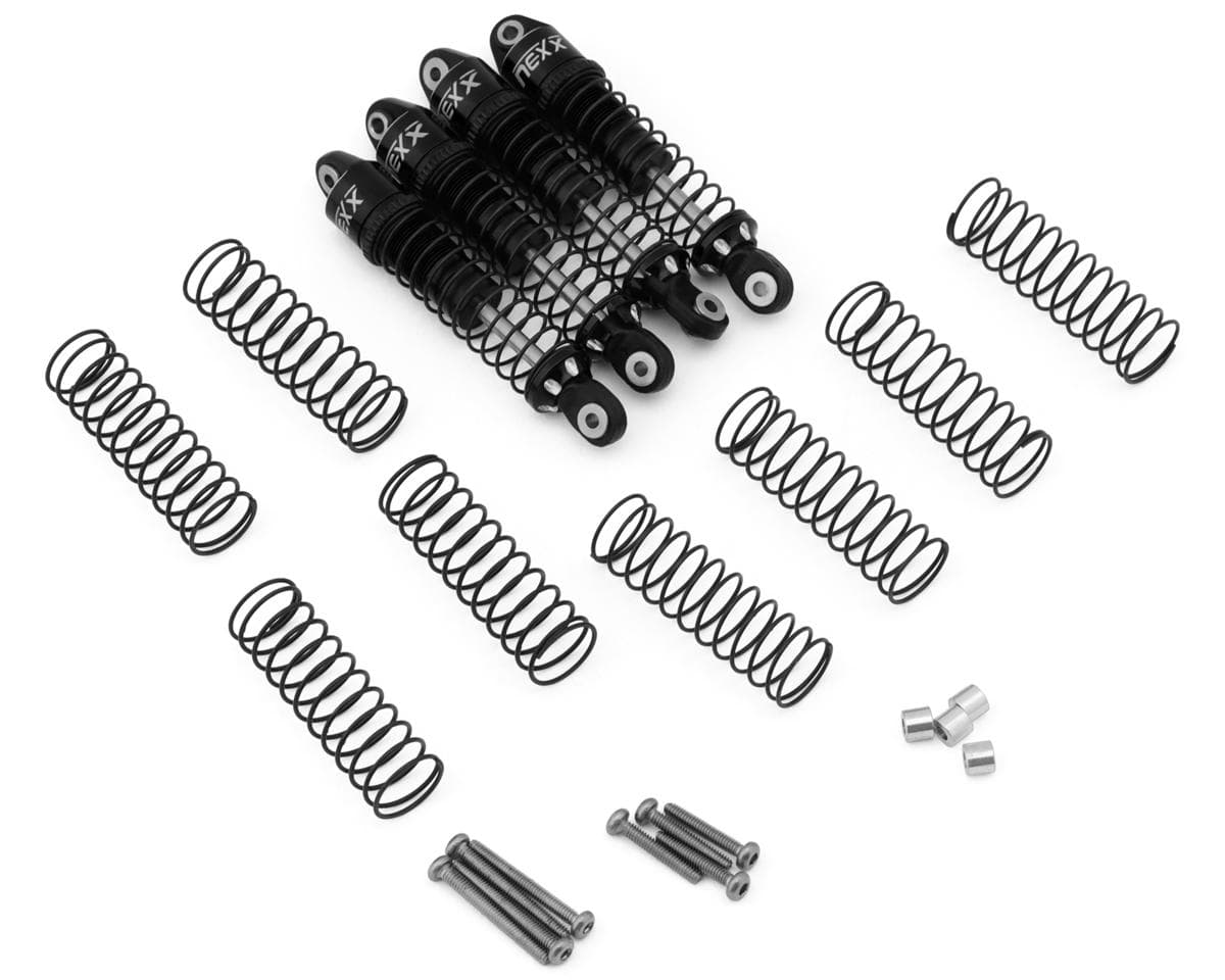 NEXX Racing Redcat MT-18 53mm Aluminum Oil-Filled Shocks (Black) (4)