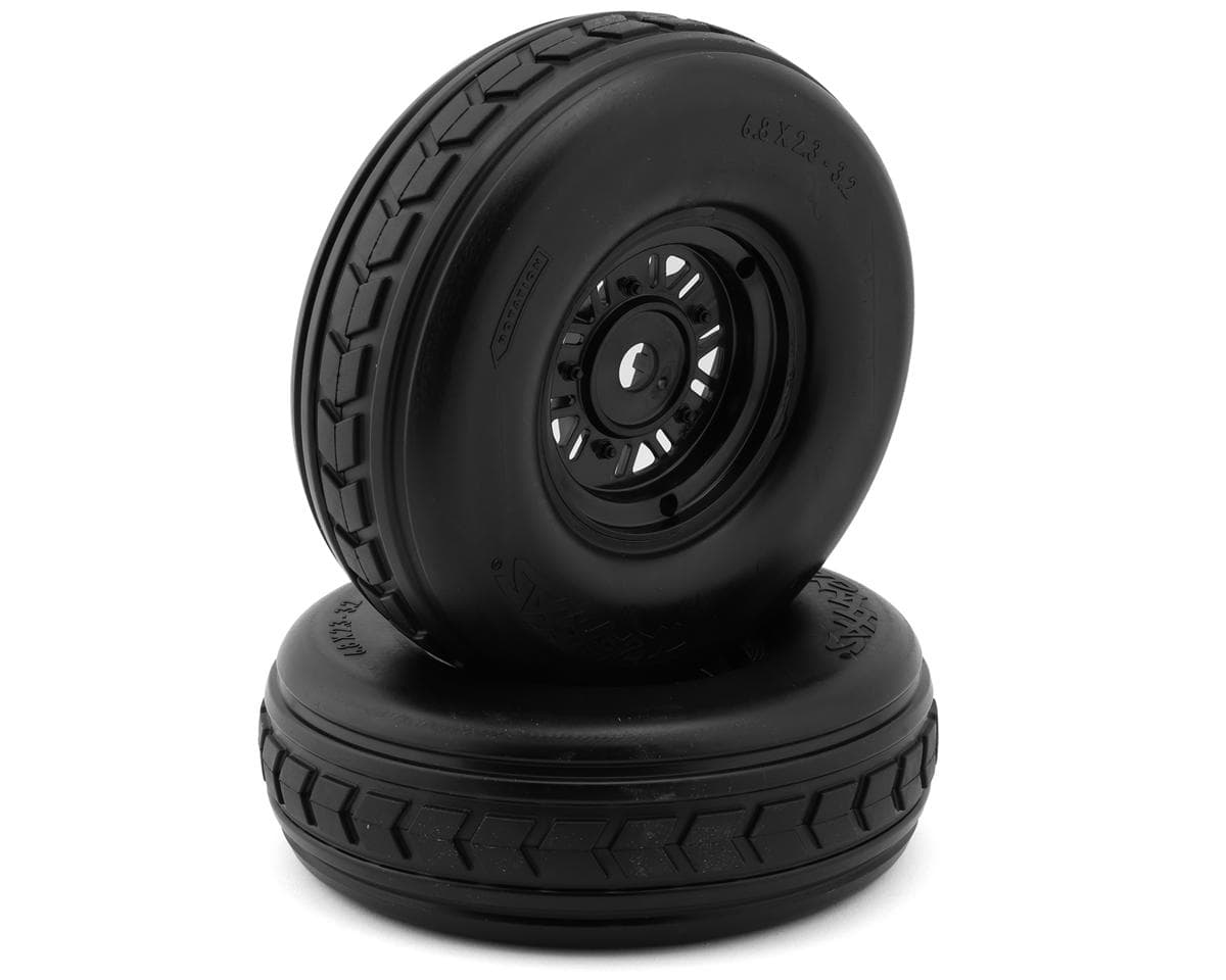 Traxxas Arrow Front Pre-Mounted Tires w/Funco Wheels (Black) (2)