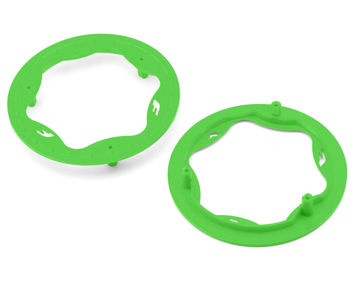 Traxxas Funco Pro Scale Sand Car 3.5" Front Wheel Beadlock Rings (Green) (2)