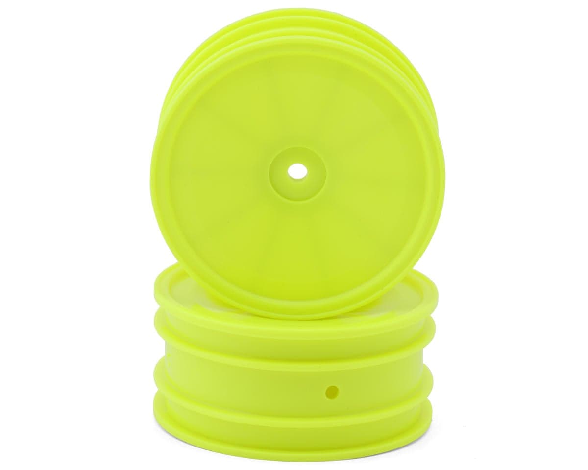 Kyosho Optima 2.2" Front Dish Wheels (Yellow) (2) w/12mm Hex