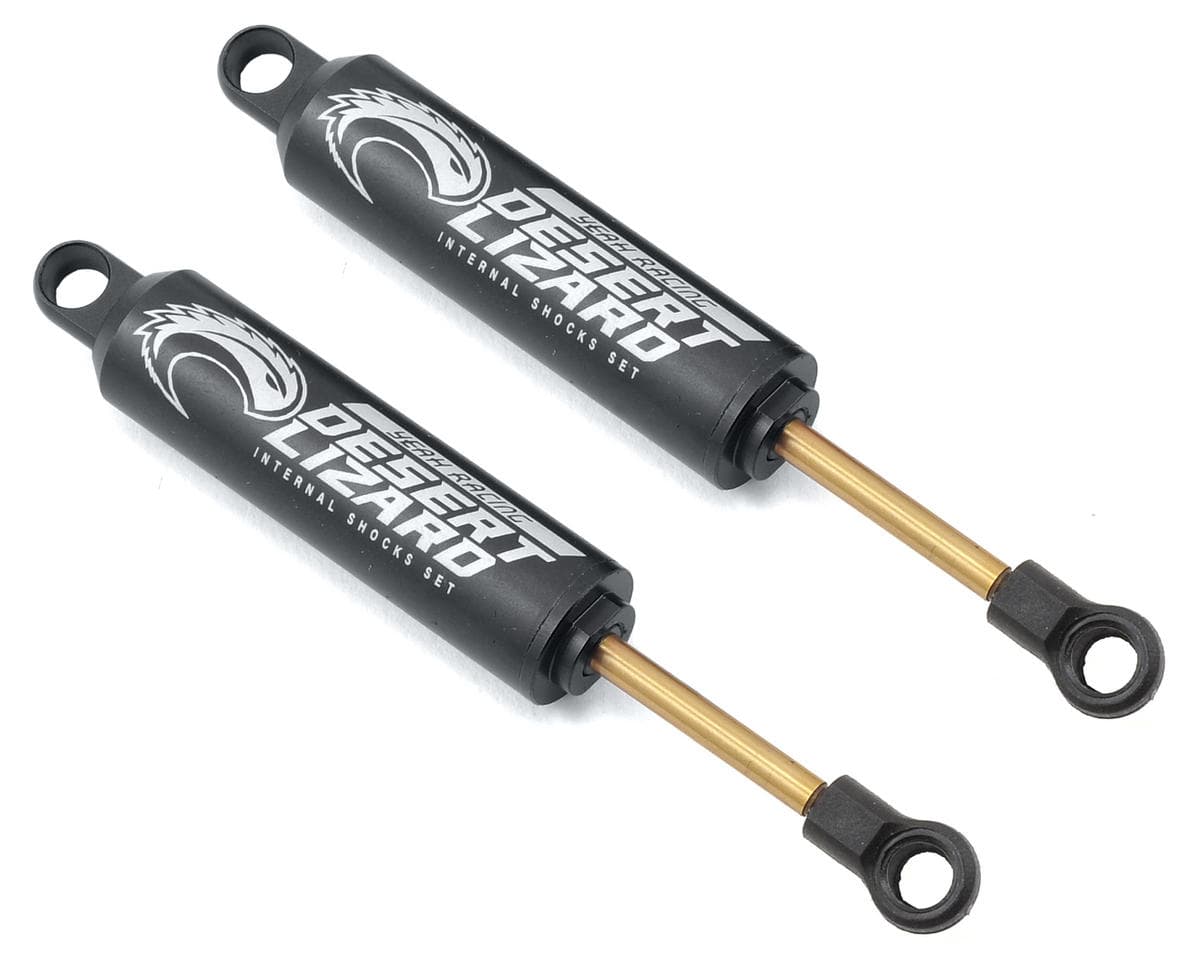Yeah Racing Aluminum Desert Lizard Two Stage Internal Spring Shocks (Black) (2) (90mm)