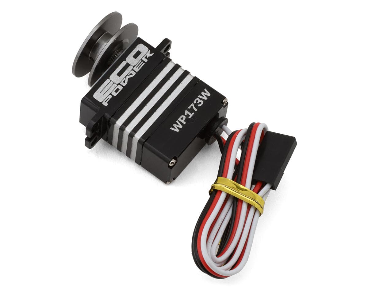 EcoPower WP173W Aluminum Digital Micro Winch Servo (HV) (Waterproof) w/Spool, Line and Hook