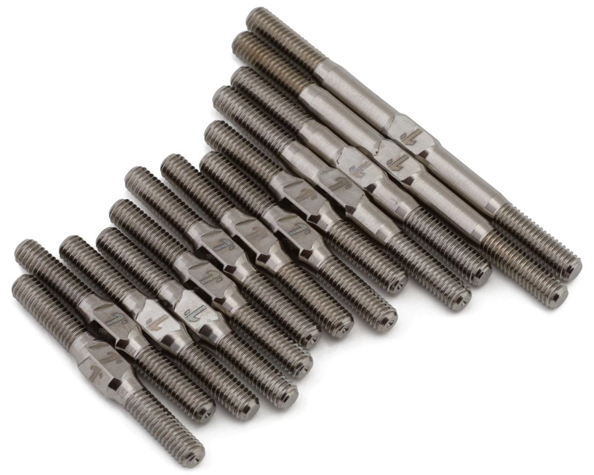 1UP Racing Schumacher Mi9 Pro Duty Titanium Turnbuckles Set (Silver)