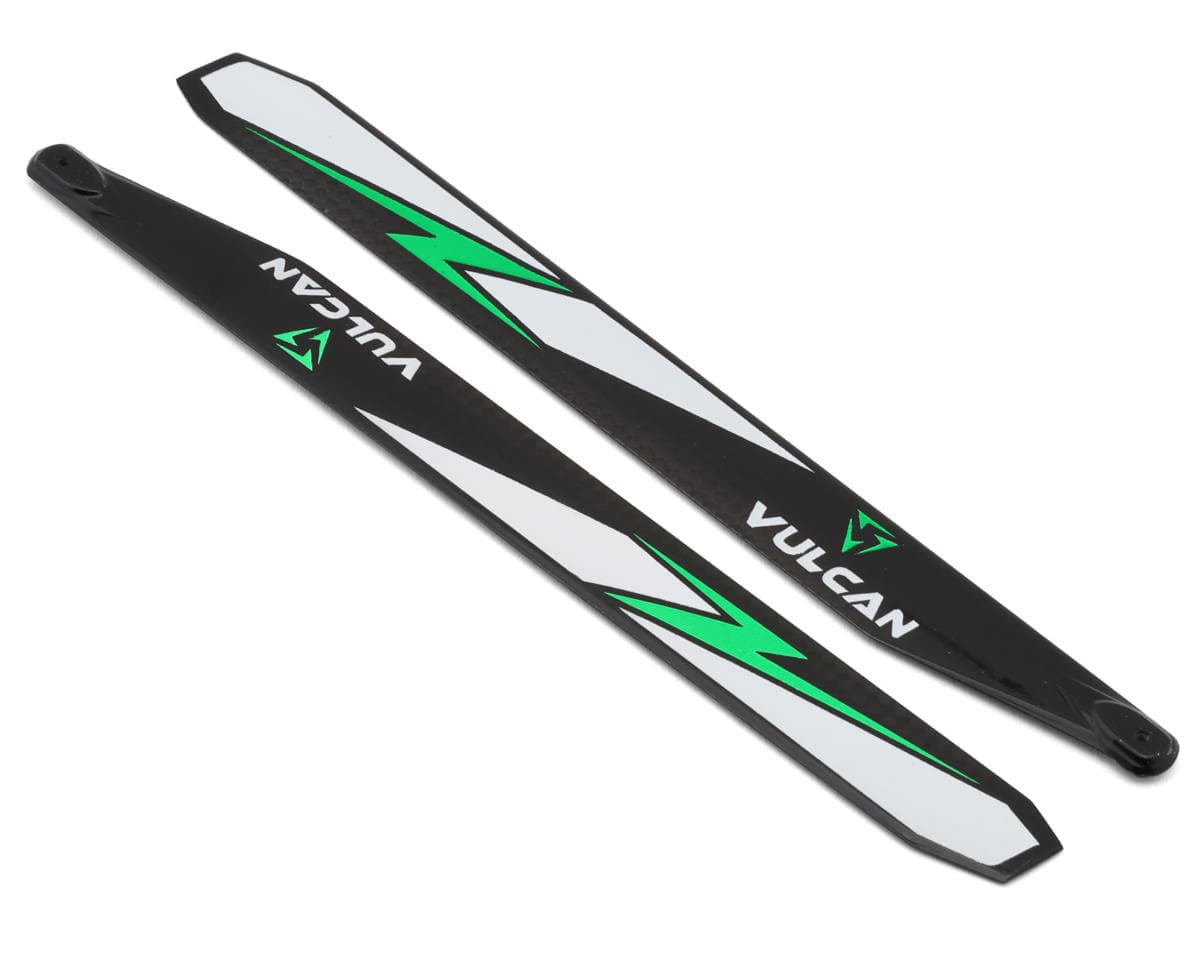 Vulcan Rotors 200mm Carbon Fiber Main Blade Set (Green)