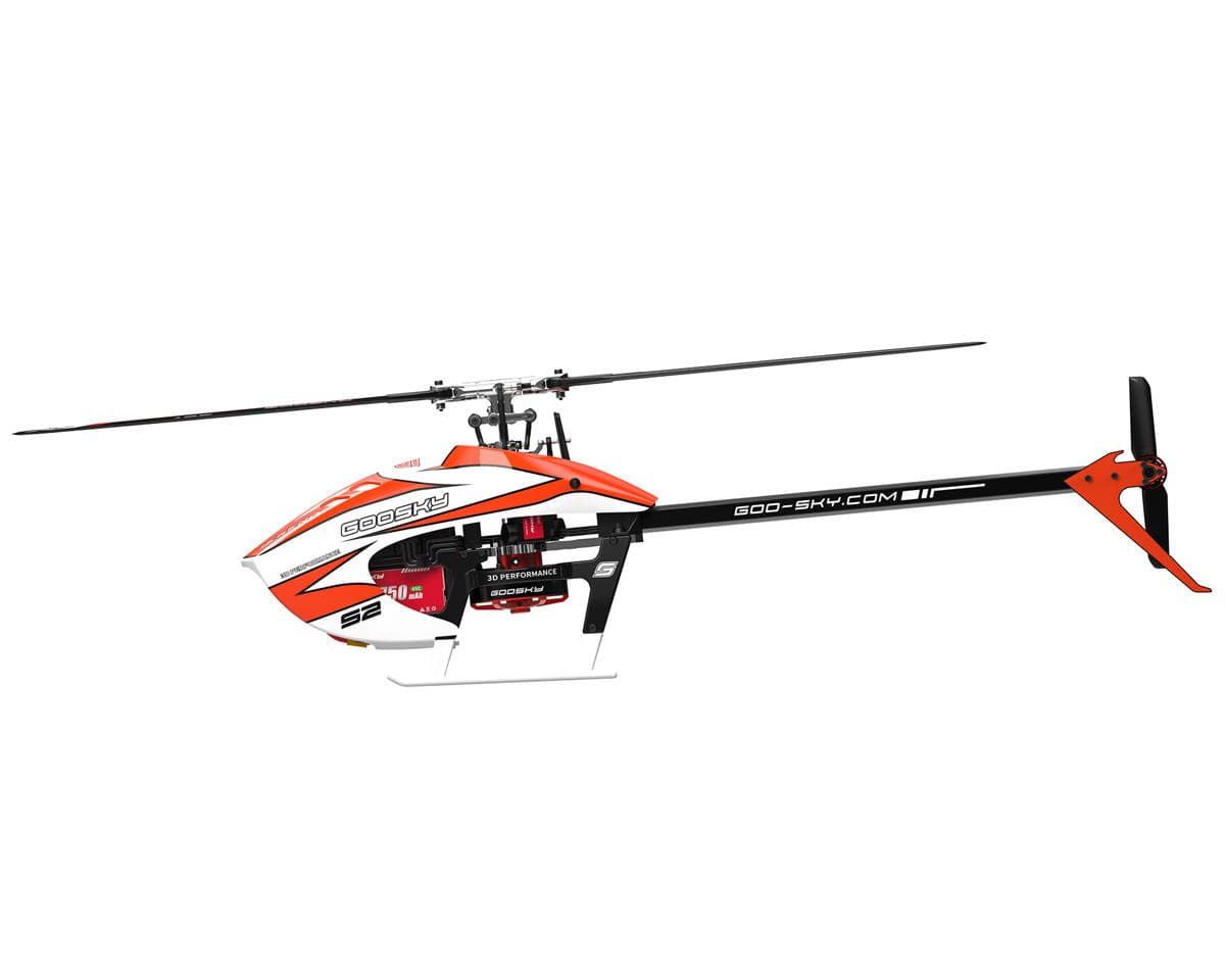GooSky S2 Max BNF Micro Electric Helicopter (Orange)