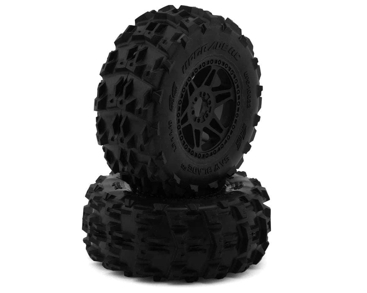 UpGrade RC Saw Blade SC 2.2/3.0" Pre-Mounted Short Course Truck Tires (2) (17mm/14mm/12mm Hex)