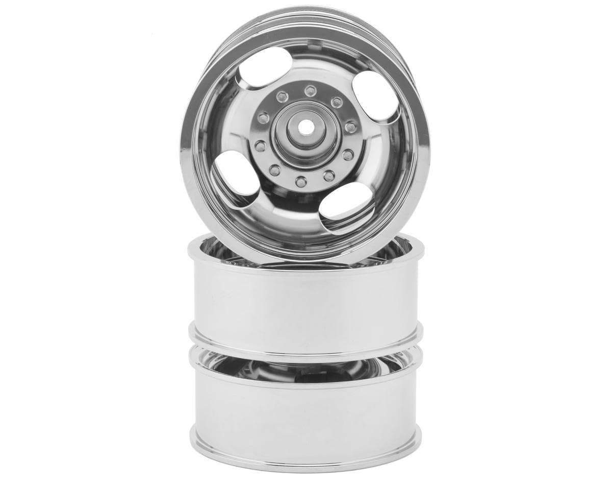 RC4WD 1/10 Hauler 2.6" Rear Crawler Dually Wheels (Chrome) (2) w/12mm Hex