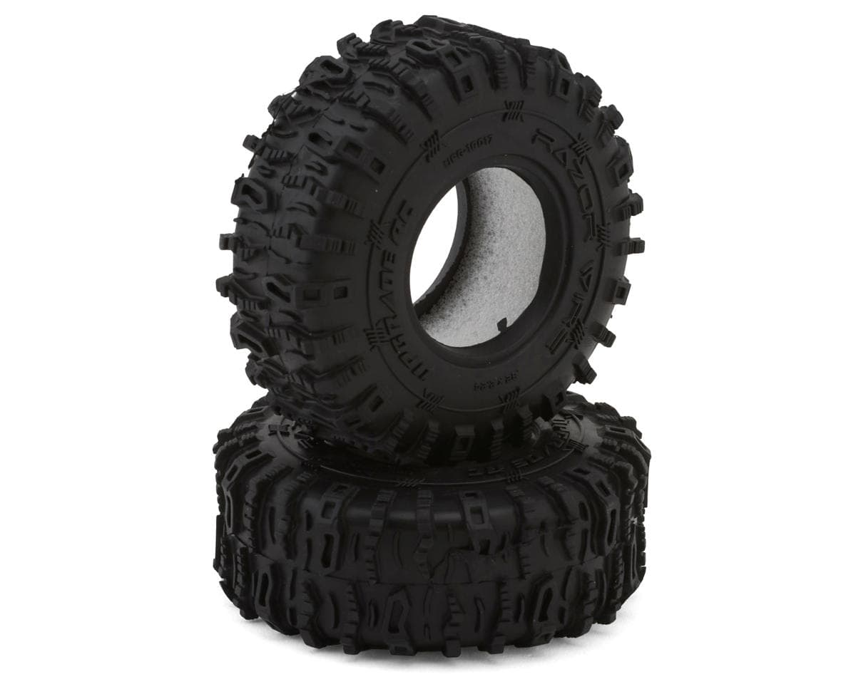 UpGrade RC Micro Razor Wire 1.0" Class 1 Razor-Inspired Rock Crawler Tires (2) (Super Soft) (57mm OD)