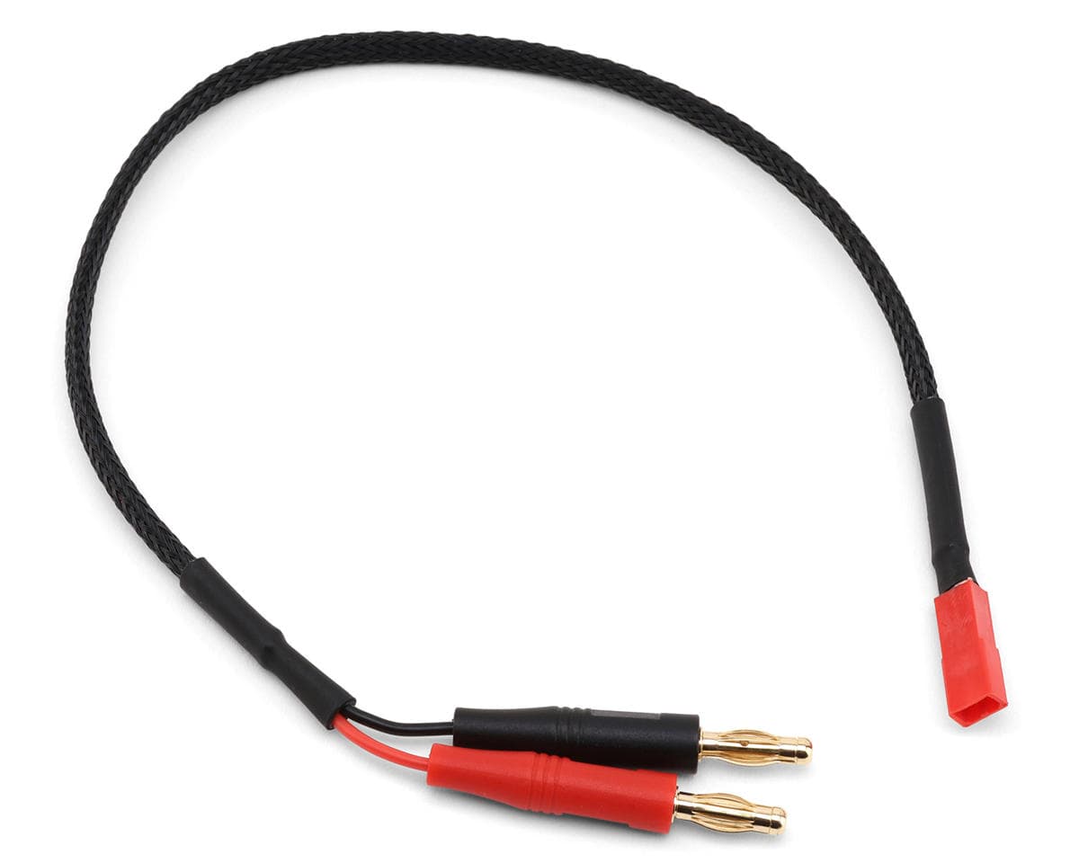 EcoPower JST Braided Charge Lead (JST Female to 4mm Banana Plugs)