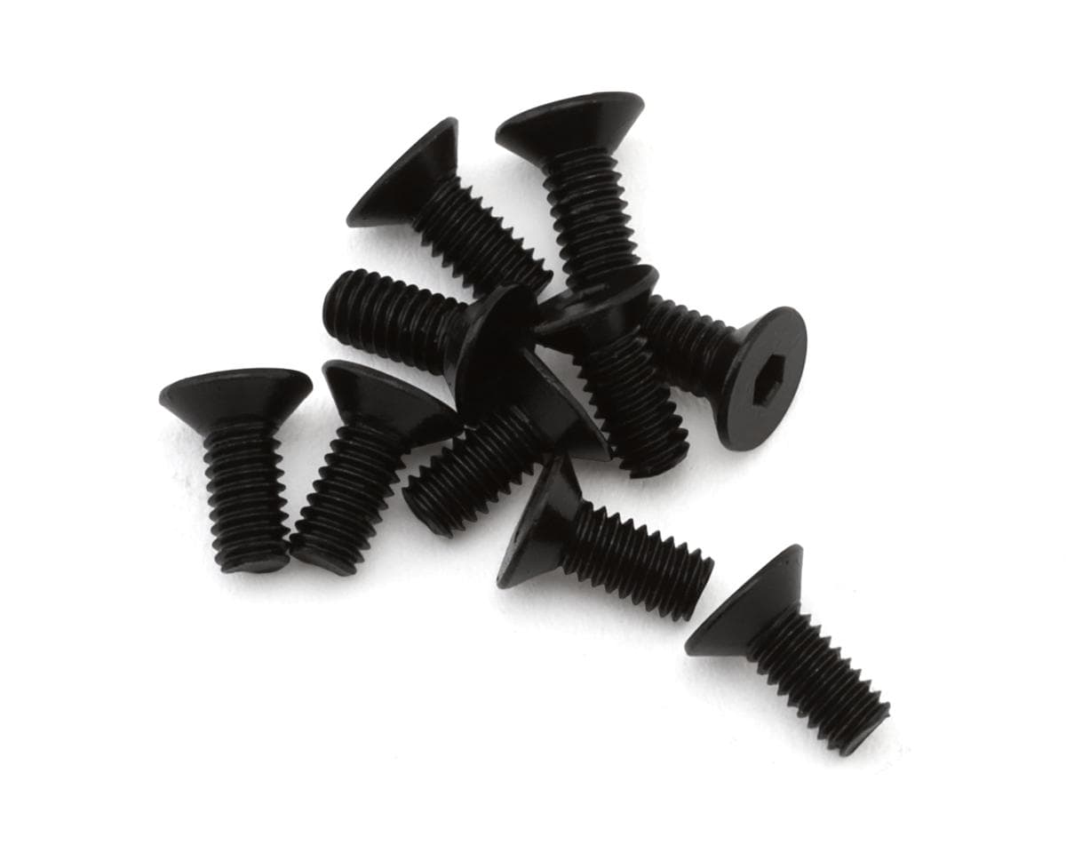EcoPower 2.5mm "High Strength" Steel Flat Head Screws (10) (2.5x6mm)