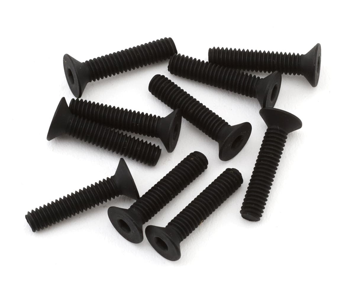 EcoPower 2.5mm "High Strength" Steel Flat Head Screws (10) (2.5x12mm)