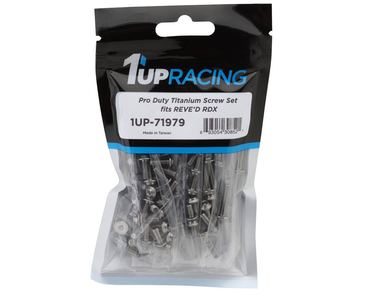 1UP Racing Reve D RDX Pro Duty Titanium Upper Screw Set (139)