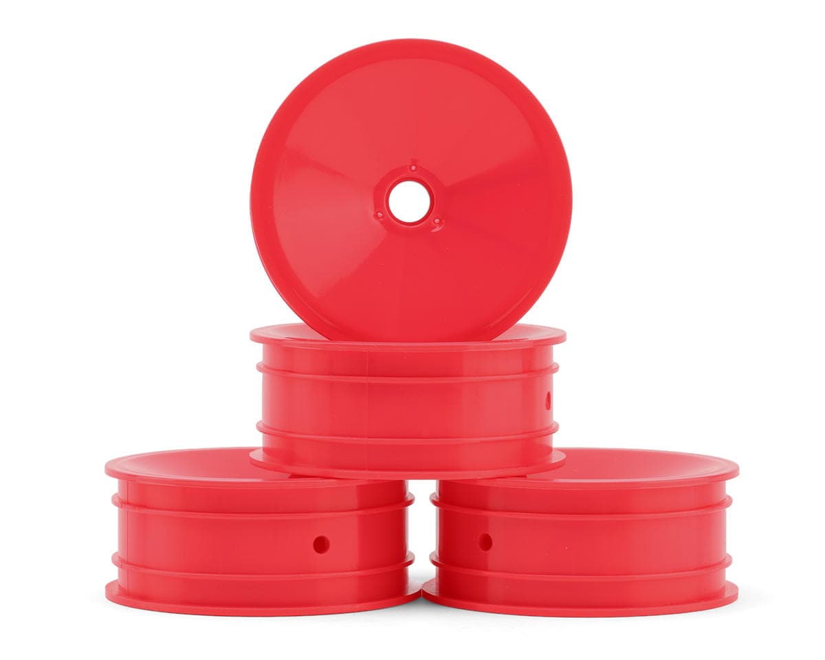 JConcepts RC10 Mono 2.2" Bearing Front Wheels (Pink) (4) (+Offset)