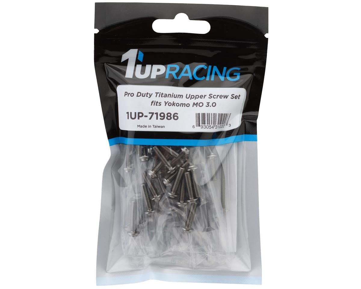 1UP Racing Yokomo MO 3.0 Pro Duty Titanium Upper Screws Set (105)