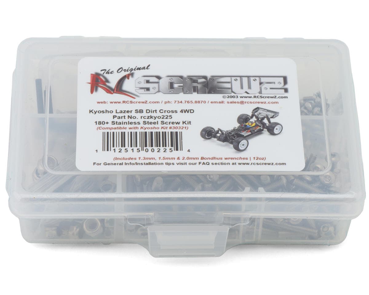 RC Screwz Kyosho Lazer SB Dirt Cross Stainless Steel Screws Kit