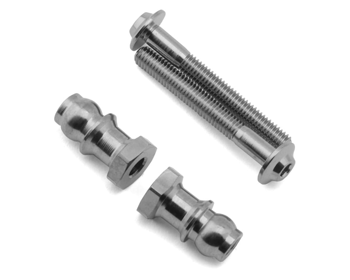 1UP Racing Pro Duty Titanium Upper Shock Standoffs Set (24mm/10mm) (B84/B84D/T84 Front) (22X/22X-4 2.0 Rear)