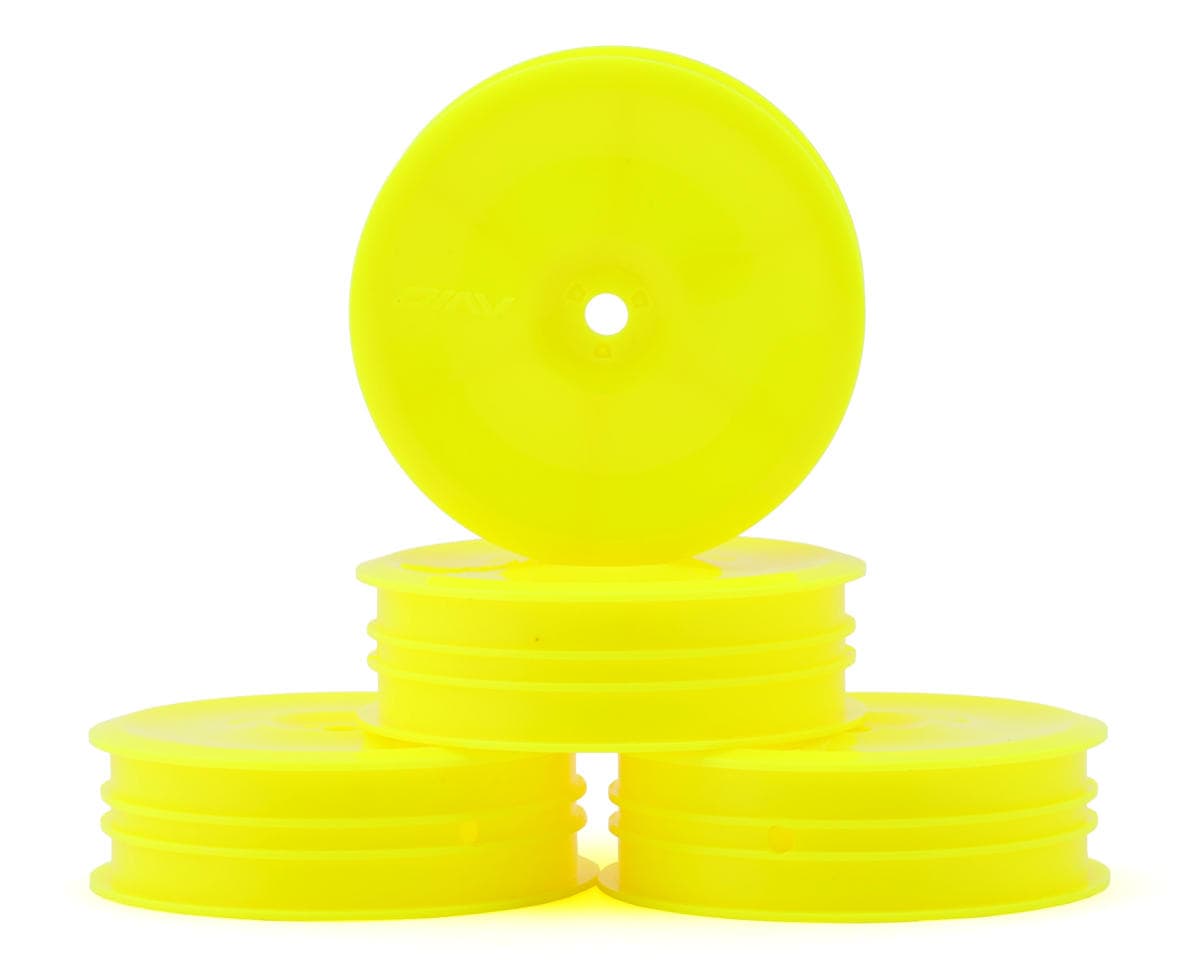 Avid RC "Truss" 2.2" Slim 4WD Front Buggy Wheels (Yellow) (4) w/12mm Hex