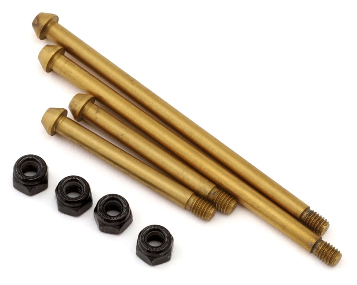 Exotek Kyosho Turbo Optima Mid Nitride Coated Steel Bolted Front Hinge Pins Set