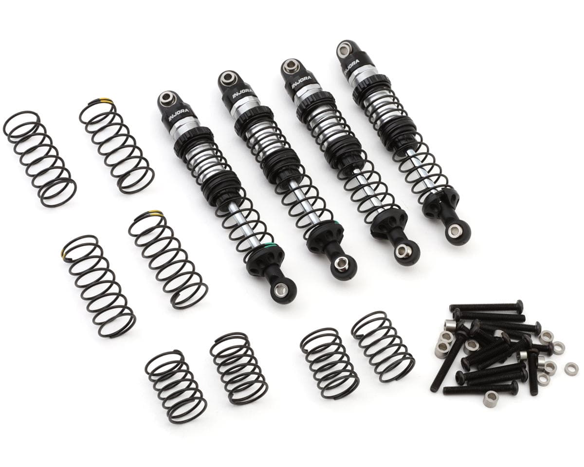 Injora DRX Aluminum Dual-Rate 1/10 Rock Crawler Threaded Oil Shocks (90mm) (4)