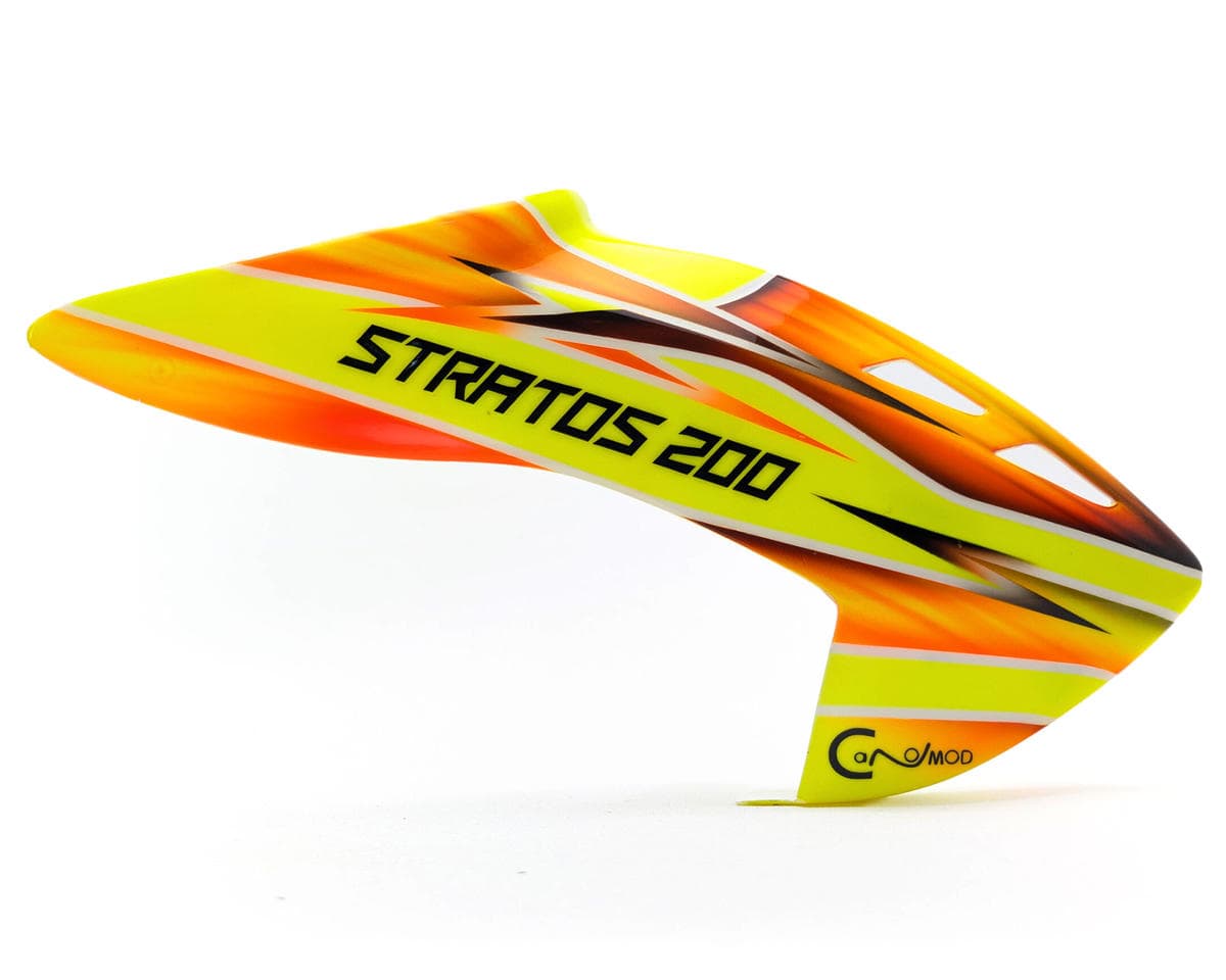Canomod XLPower Stratos 200 Polycarbonate Airbrush Pre-Painted Canopy (Neon Flame)