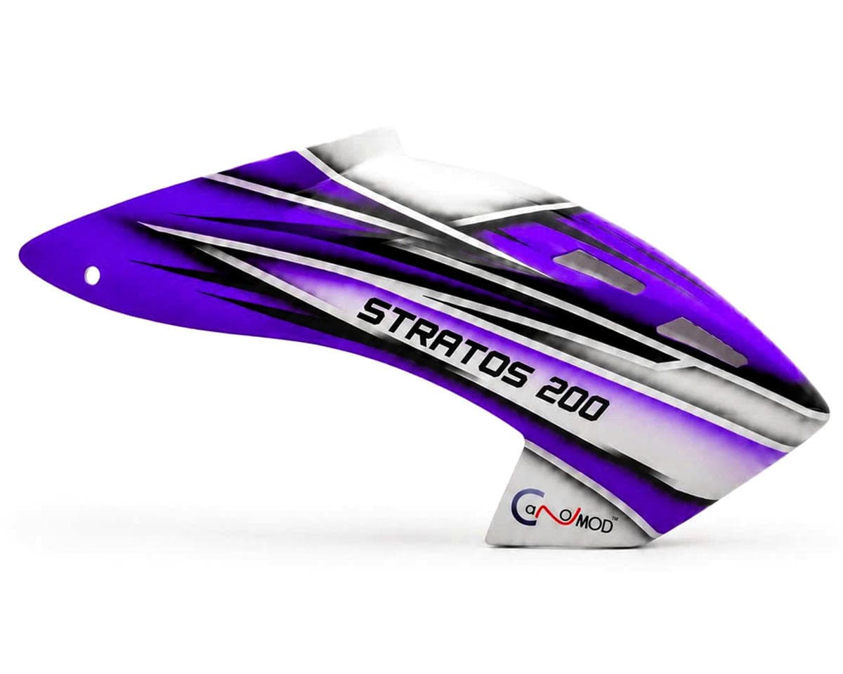 Canomod XLPower Stratos 200 A1 Fiberglass Airbrush Pre-Painted Canopy (Purple)