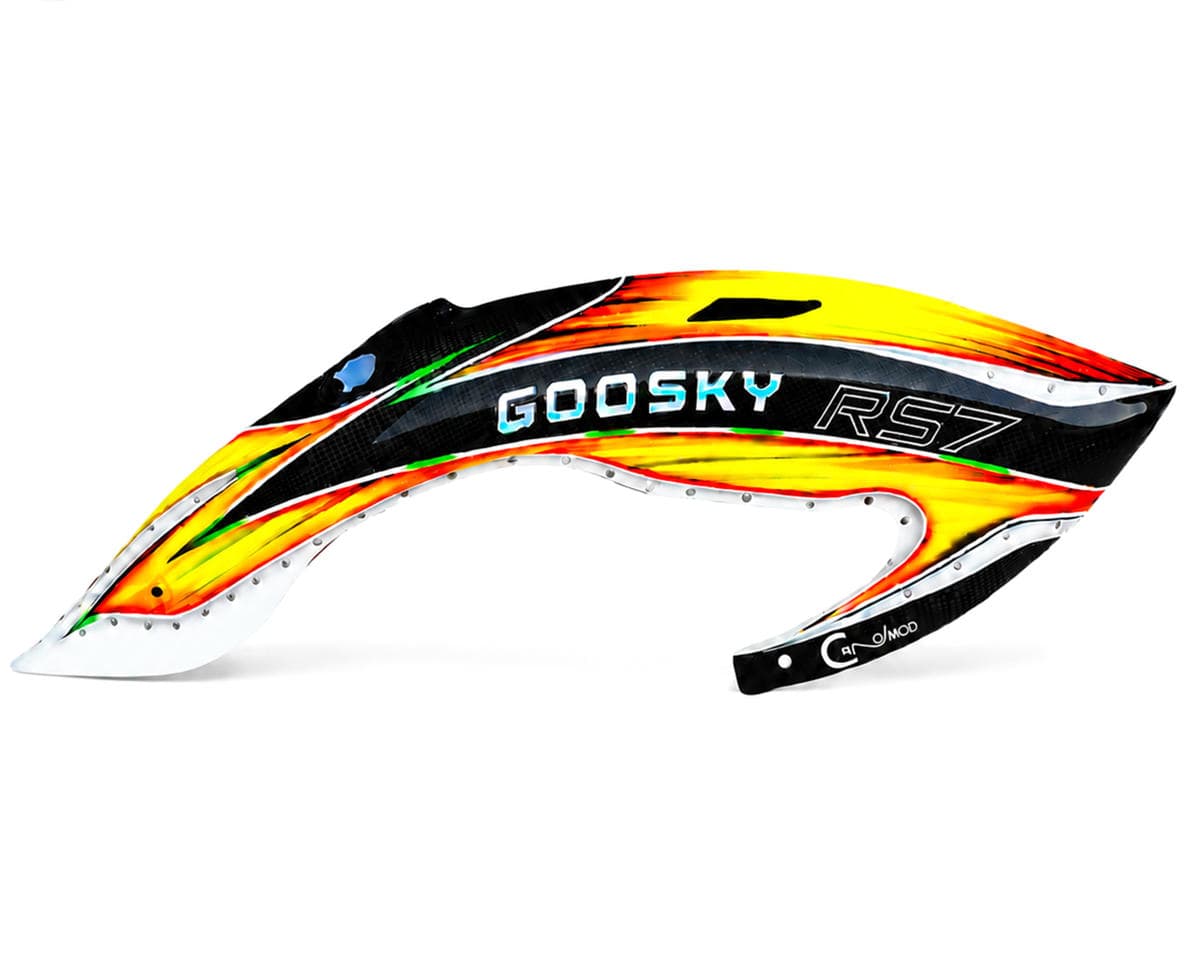 Canomod Goosky RS7 Ultra Fiberglass Airbrush Pre-Painted Canopy (Phoenix Flame)