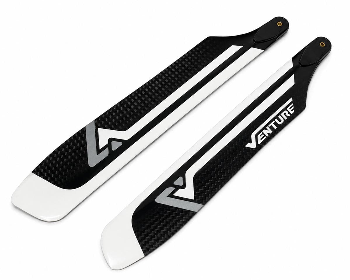 Venture Blades Venture 198mm Carbon Fiber Blades (Silver) (2)