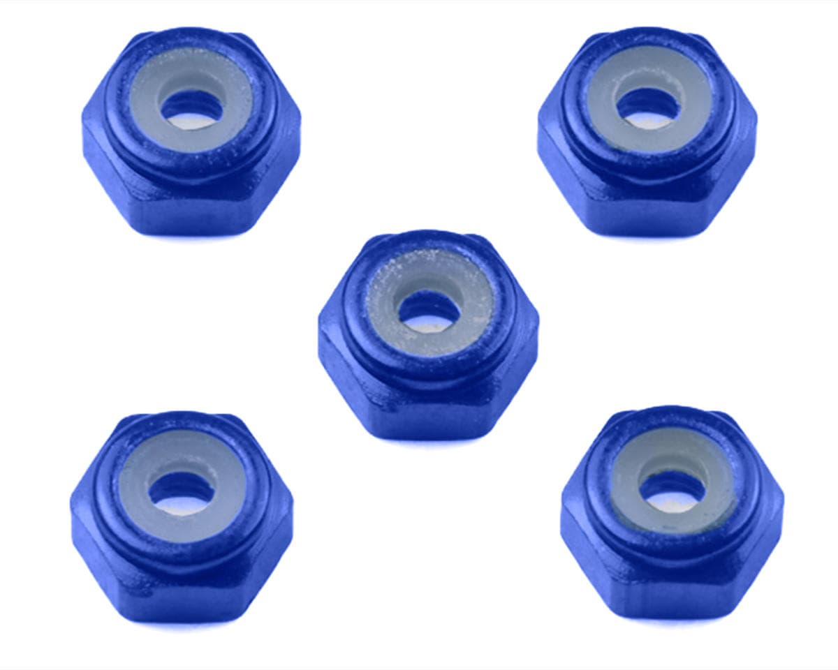 Tamiya 2mm Aluminum Lock Nut (Dark Blue) (5) (Limited Edition)