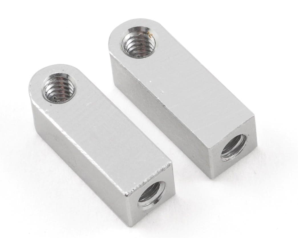 CRC Aluminum Vertical Shock Tower/Servo Mount (Silver) (2)