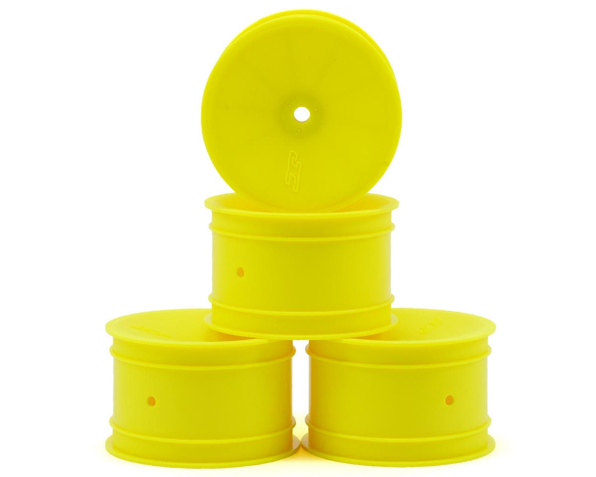 JConcepts Mono 2.2 Rear Wheels (Yellow) (4) (B7/B6/B74/RB6) w/12mm Hex